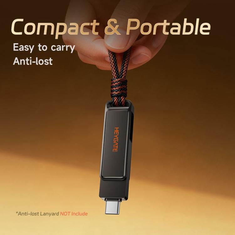 Chiavetta USB HEYGATE L1 2 in 1 USB-A + USB-C /Type-C ad alta velocità, 32GB, 64GB, 128GB, 256GB