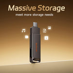 Chiavetta USB HEYGATE L1 2 in 1 USB-A + USB-C /Type-C ad alta velocità, 32GB, 64GB, 128GB, 256GB