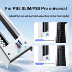 Ventola di raffreddamento posteriore termoregolata per PS5 Pro/PS5 Slim, console sottili con illuminazione RGB