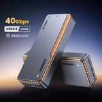 UGREEN CM642-15976 Case per hard disk M.2 NVMe da 40 Gbps con USB 4.0 e ventola Turbofan, CM642-15976