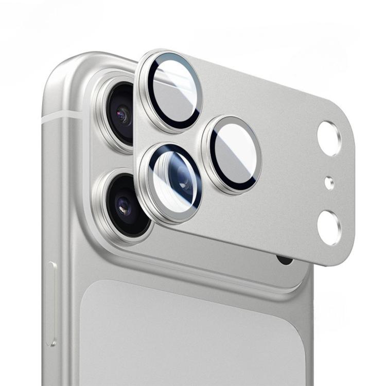 Pellicola protettiva antiriflesso con anello metallico per iPhone