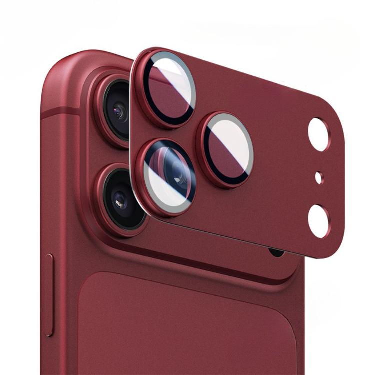 Pellicola protettiva antiriflesso con anello metallico per iPhone
