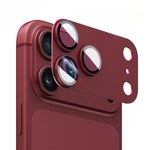Pellicola protettiva antiriflesso con anello metallico per iPhone