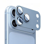 Pellicola protettiva antiriflesso con anello metallico per iPhone