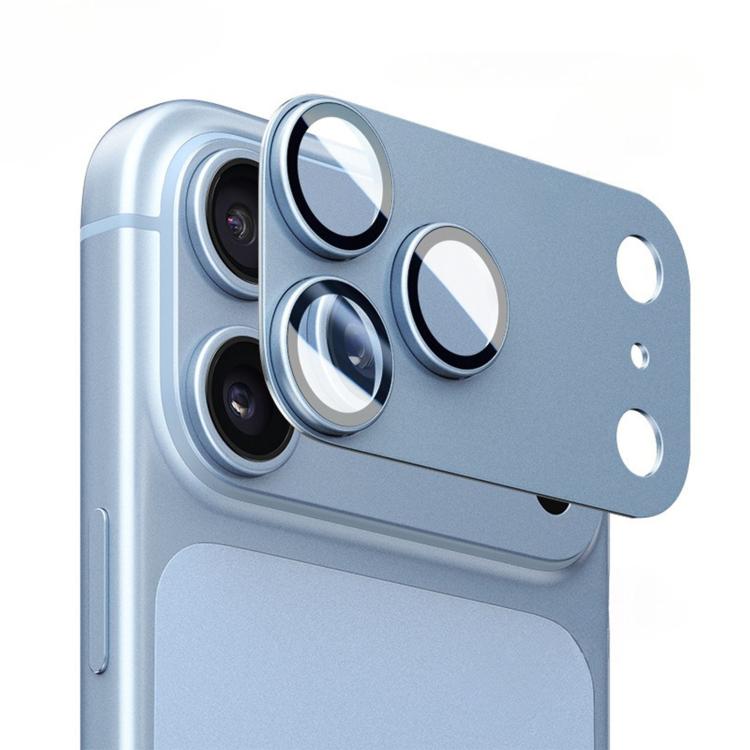 Pellicola protettiva antiriflesso con anello metallico per iPhone