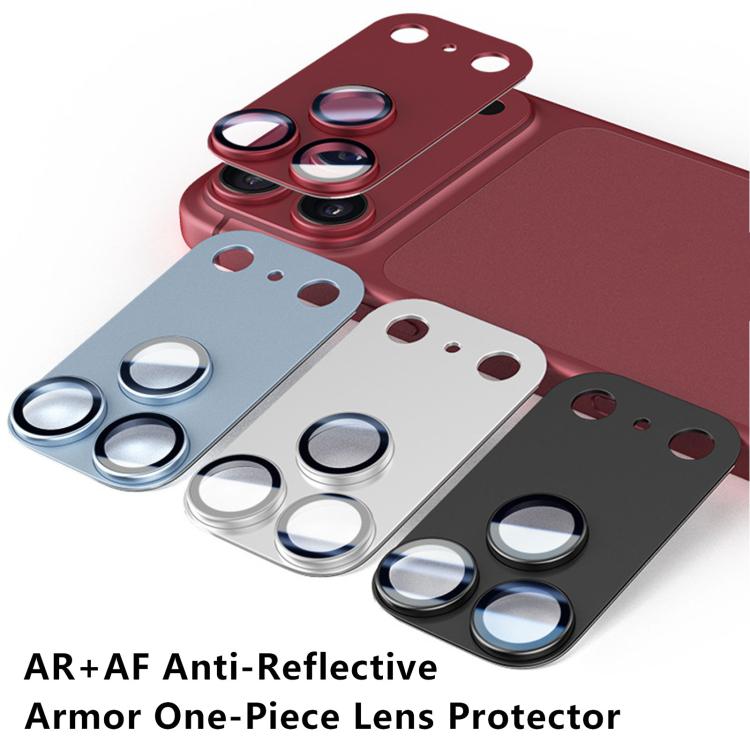 Pellicola protettiva antiriflesso con anello metallico per iPhone
