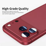 Pellicola protettiva antiriflesso con anello metallico per iPhone
