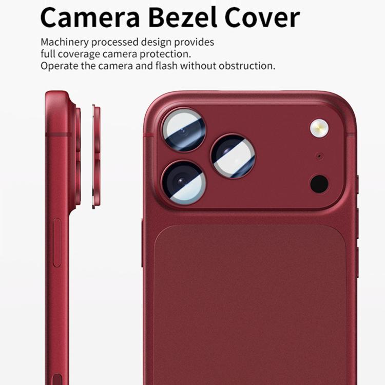 Pellicola protettiva antiriflesso con anello metallico per iPhone