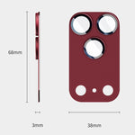 Pellicola protettiva antiriflesso con anello metallico per iPhone