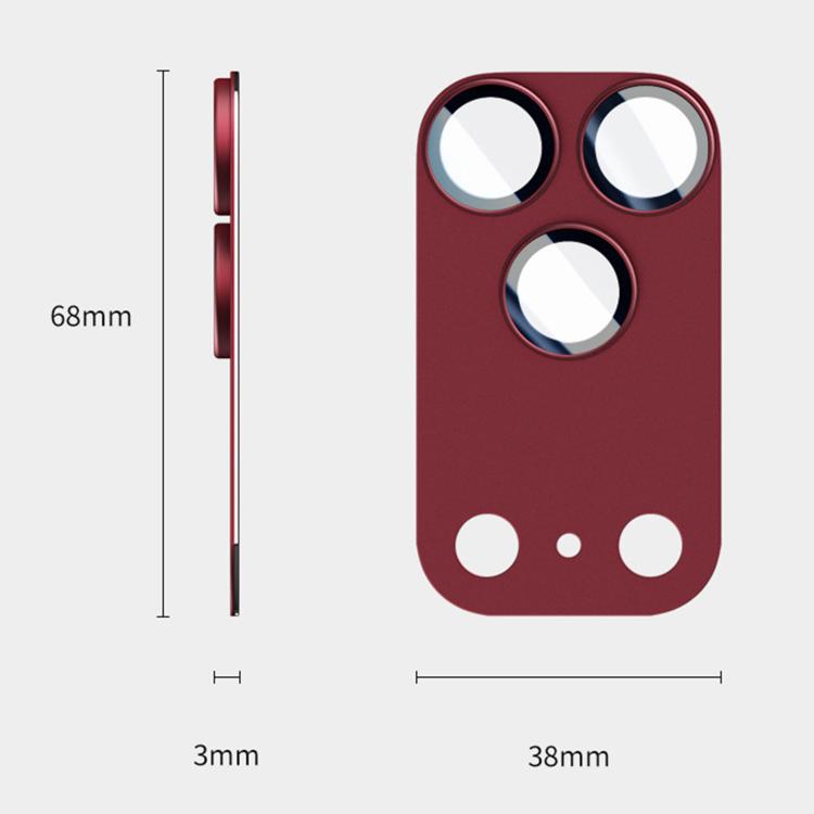 Pellicola protettiva antiriflesso con anello metallico per iPhone