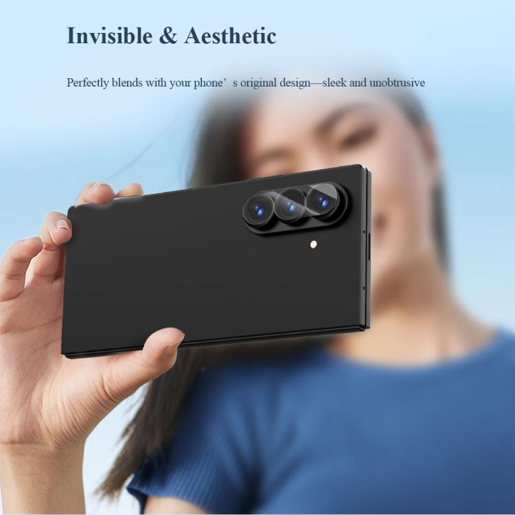 Pellicola in vetro resistente all'usura per obiettivo fotocamera LeReach serie TF 3D Full Coverage Version HD, For Galaxy Z Fold8 5G, For Galaxy Z Fold8 Ultra 5G, For Galaxy Z Flip8 5G, For Galaxy S25 Ultra 5G
