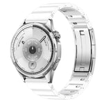 Cinturino per orologio con fibbia pieghevole a doppia pressione e sgancio rapido, in ceramica, con un solo perno, maglia a sgancio, 18mm, 22mm
