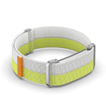 Cassa in metallo, cinturino ibrido in nylon ultraleggero con chiusura a strappo., For Google Fitbit Air