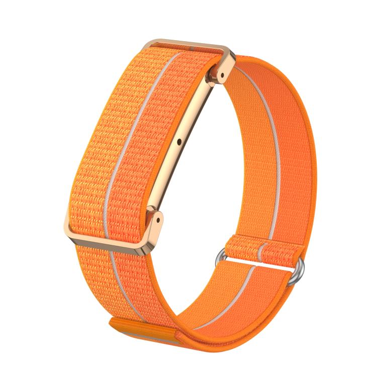 Cassa in metallo, cinturino ibrido in nylon ultraleggero con chiusura a strappo., For Google Fitbit Air