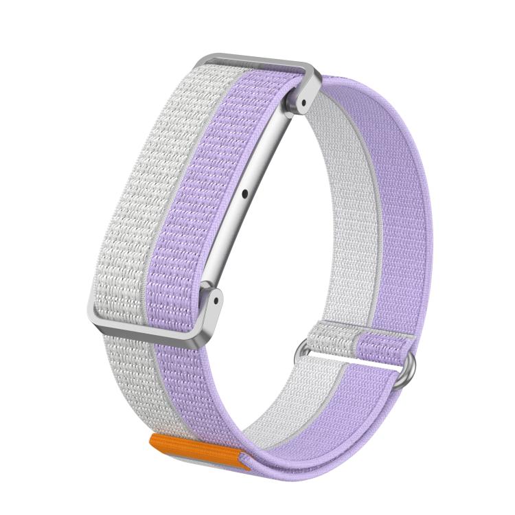Cassa in metallo, cinturino ibrido in nylon ultraleggero con chiusura a strappo., For Google Fitbit Air