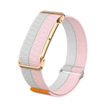 Cassa in metallo, cinturino ibrido in nylon ultraleggero con chiusura a strappo., For Google Fitbit Air
