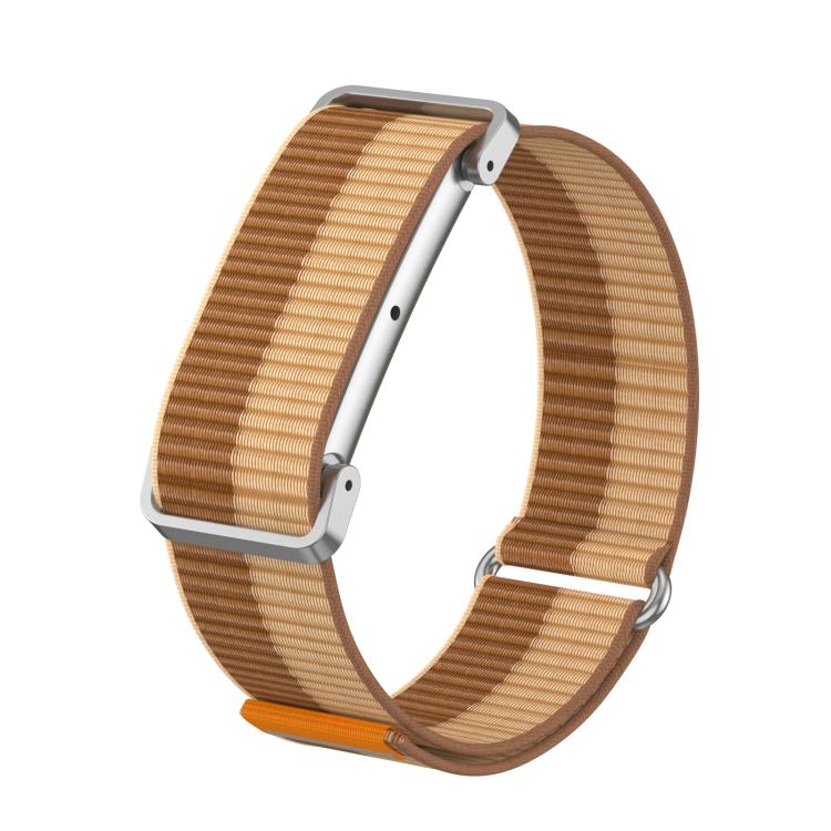 Cassa in metallo, cinturino ibrido in nylon con chiusura a strappo., For Google Fitbit Air
