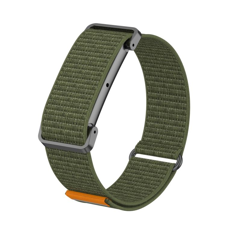 Cassa in metallo, cinturino ibrido in nylon con chiusura a strappo., For Google Fitbit Air