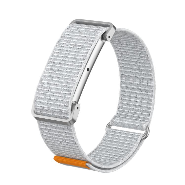 Cassa in metallo, cinturino ibrido in nylon con chiusura a strappo., For Google Fitbit Air