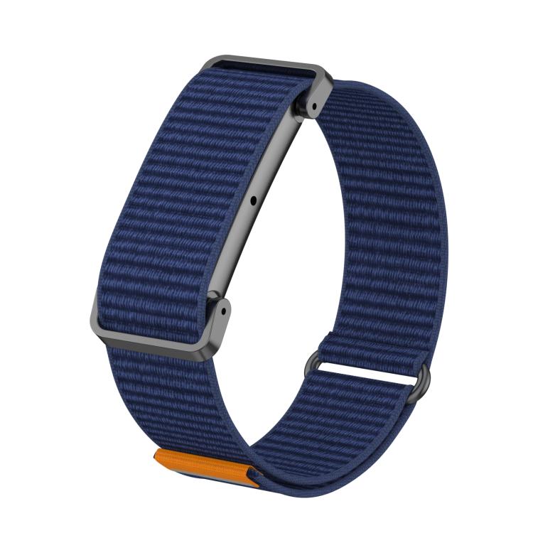 Cassa in metallo, cinturino ibrido in nylon con chiusura a strappo., For Google Fitbit Air