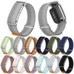 Cassa in metallo, cinturino ibrido in nylon con chiusura a strappo., For Google Fitbit Air