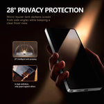 Pellicola protettiva in vetro temperato HD per telefono con sfondo trasparente, versione a schermo intero LeReach CF Series HD Privacy Phone., For Galaxy S24 Ultra 5G