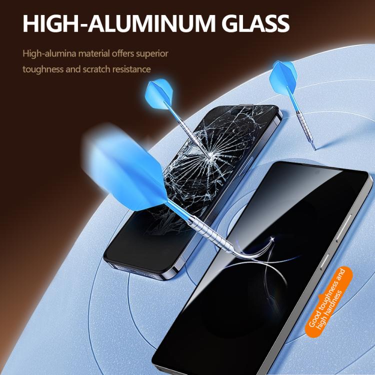 Pellicola protettiva in vetro temperato HD per telefono con sfondo trasparente, versione a schermo intero LeReach CF Series HD Privacy Phone., For Galaxy S24 Ultra 5G