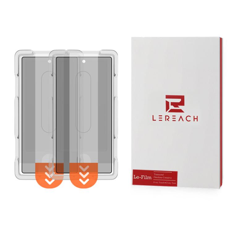 Set di 2 pellicole protettive in vetro temperato HD per la privacy, serie LeReach CF, a schermo intero., For Galaxy S24 Ultra 5G
