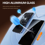 Set di 2 pellicole protettive in vetro temperato HD per la privacy, serie LeReach CF, a schermo intero., For Galaxy S24 Ultra 5G