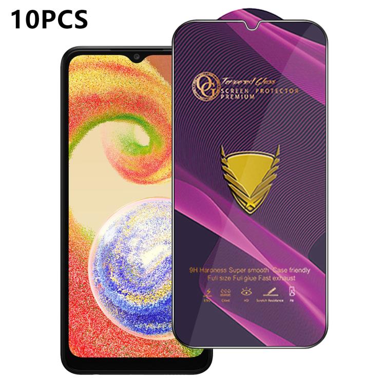 10 pezzi OG Purple Large-Arc Antistatic High-Alumina Screen-Printed HD Glass Film, For Galaxy S25 5G, For Galaxy S25+ 5G, For Galaxy S25 Ultra 5G, For Galaxy S24 FE 5G, For Galaxy A15, For Galaxy A55 5G, For Galaxy A35 5G, For Galaxy S24 Ultra 5G      ...