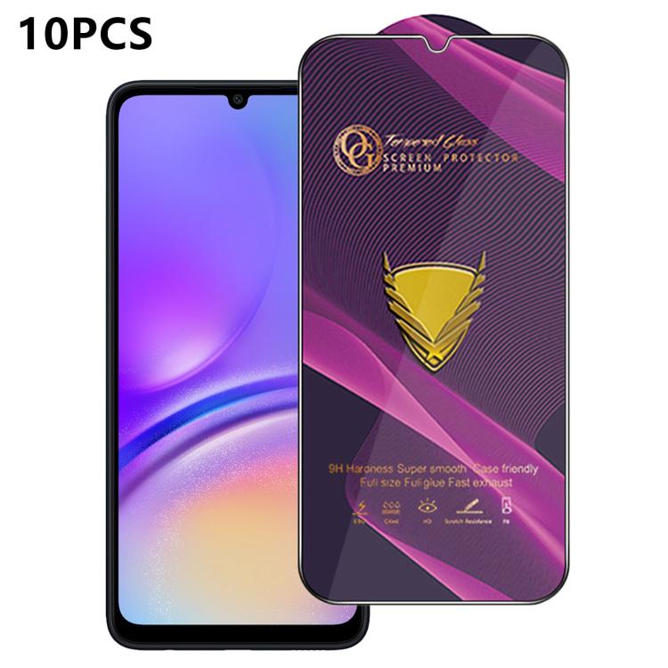 10 pezzi OG Purple Large-Arc Antistatic High-Alumina Screen-Printed HD Glass Film, For Galaxy S25 5G, For Galaxy S25+ 5G, For Galaxy S25 Ultra 5G, For Galaxy S24 FE 5G, For Galaxy A15, For Galaxy A55 5G, For Galaxy A35 5G, For Galaxy S24 Ultra 5G      ...