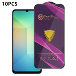 10 pezzi OG Purple Large-Arc Antistatic High-Alumina Screen-Printed HD Glass Film, For Galaxy S25 5G, For Galaxy S25+ 5G, For Galaxy S25 Ultra 5G, For Galaxy S24 FE 5G, For Galaxy A15, For Galaxy A55 5G, For Galaxy A35 5G, For Galaxy S24 Ultra 5G      ...