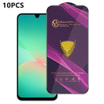 10 pezzi OG Purple Large-Arc Antistatic High-Alumina Screen-Printed HD Glass Film, For Galaxy F70e 4G, For Galaxy S26+ 5G, For Galaxy F07 4G, For Galaxy M07 4G, For Galaxy M17 5G, For Galaxy S26 Ultra 5G, For Galaxy S26 5G, For Galaxy F17 5G           ...