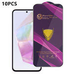 10 pezzi OG Purple Large-Arc Antistatic High-Alumina Screen-Printed HD Glass Film, For Galaxy S25 5G, For Galaxy S25+ 5G, For Galaxy S25 Ultra 5G, For Galaxy S24 FE 5G, For Galaxy A15, For Galaxy A55 5G, For Galaxy A35 5G, For Galaxy S24 Ultra 5G      ...