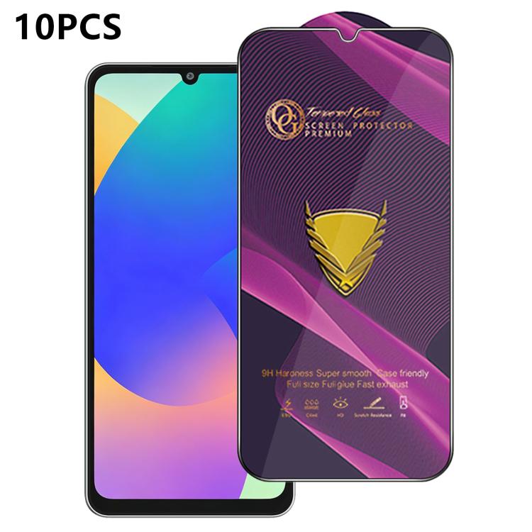 10 pezzi OG Purple Large-Arc Antistatic High-Alumina Screen-Printed HD Glass Film, For Galaxy F70e 4G, For Galaxy S26+ 5G, For Galaxy F07 4G, For Galaxy M07 4G, For Galaxy M17 5G, For Galaxy S26 Ultra 5G, For Galaxy S26 5G, For Galaxy F17 5G           ...
