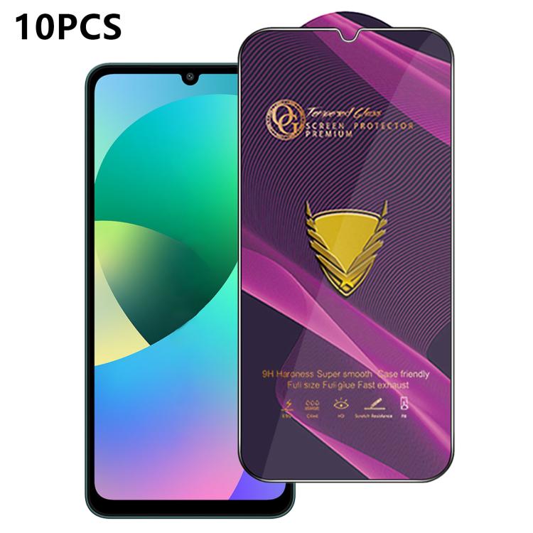 10 pezzi OG Purple Large-Arc Antistatic High-Alumina Screen-Printed HD Glass Film, For Galaxy F70e 4G, For Galaxy S26+ 5G, For Galaxy F07 4G, For Galaxy M07 4G, For Galaxy M17 5G, For Galaxy S26 Ultra 5G, For Galaxy S26 5G, For Galaxy F17 5G           ...