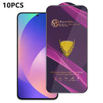10 pezzi OG Purple Large-Arc Antistatic High-Alumina Screen-Printed HD Glass Film, For Galaxy F70e 4G, For Galaxy S26+ 5G, For Galaxy F07 4G, For Galaxy M07 4G, For Galaxy M17 5G, For Galaxy S26 Ultra 5G, For Galaxy S26 5G, For Galaxy F17 5G           ...
