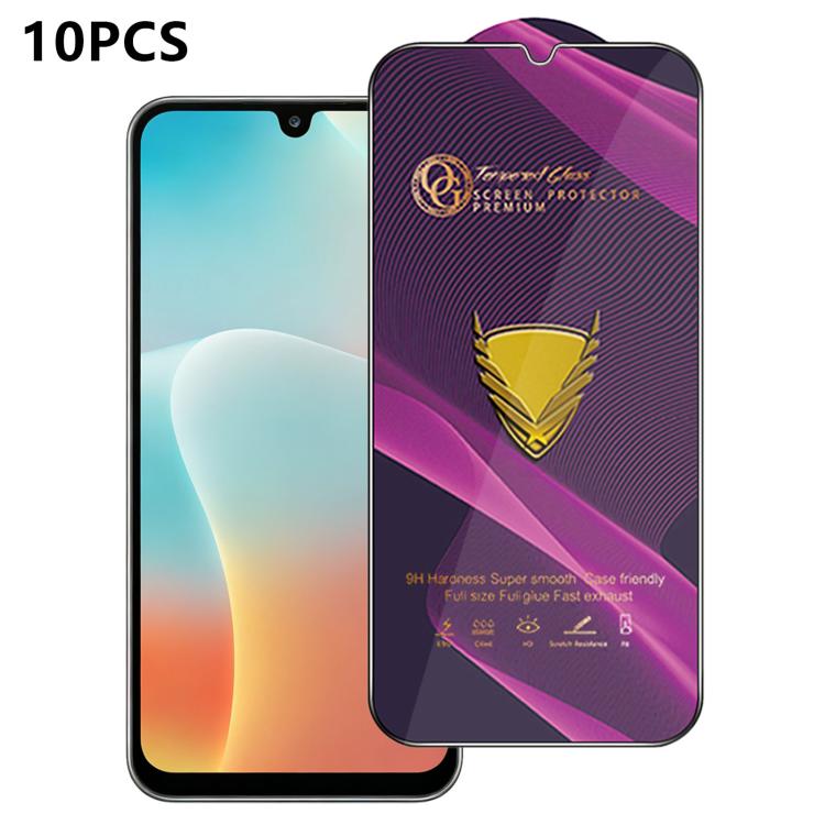 10 pezzi OG Purple Large-Arc Antistatic High-Alumina Screen-Printed HD Glass Film, For Galaxy F70e 4G, For Galaxy S26+ 5G, For Galaxy F07 4G, For Galaxy M07 4G, For Galaxy M17 5G, For Galaxy S26 Ultra 5G, For Galaxy S26 5G, For Galaxy F17 5G           ...