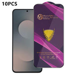 10 pezzi OG Purple Large-Arc Antistatic High-Alumina Screen-Printed HD Glass Film, For Galaxy F70e 4G, For Galaxy S26+ 5G, For Galaxy F07 4G, For Galaxy M07 4G, For Galaxy M17 5G, For Galaxy S26 Ultra 5G, For Galaxy S26 5G, For Galaxy F17 5G           ...