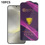 10 pezzi OG Purple Large-Arc Antistatic High-Alumina Screen-Printed HD Glass Film, For Galaxy S25 5G, For Galaxy S25+ 5G, For Galaxy S25 Ultra 5G, For Galaxy S24 FE 5G, For Galaxy A15, For Galaxy A55 5G, For Galaxy A35 5G, For Galaxy S24 Ultra 5G      ...