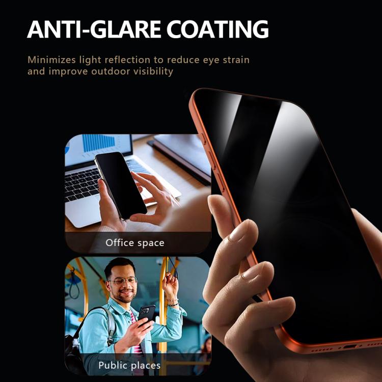 Pellicola protettiva in vetro temperato HD per telefono con sfondo trasparente, versione a schermo intero LeReach CF Series HD Privacy Phone., For iPhone 17 Pro, For iPhone 16 Pro Max, For iPhone 15 Pro Max, For iPhone 15 Pro
