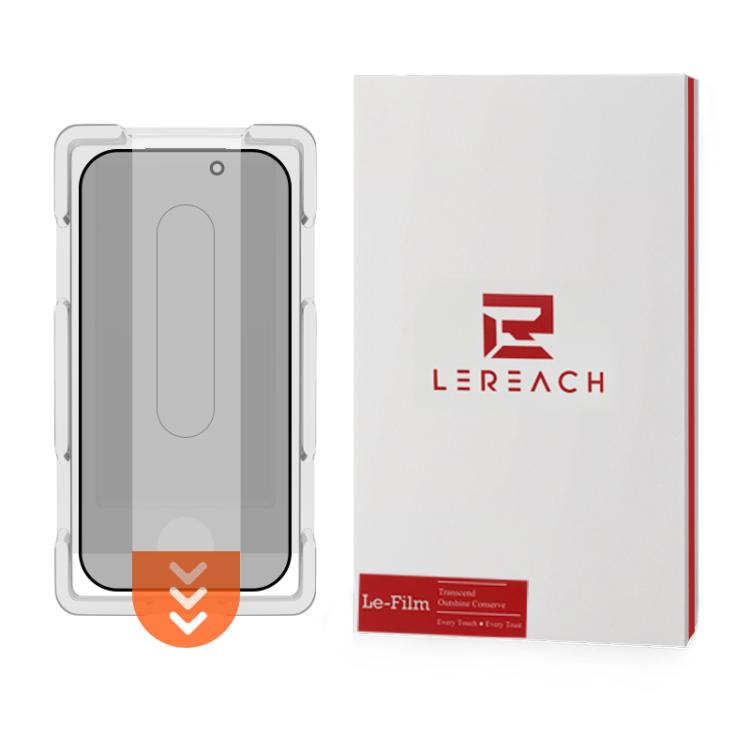 Pellicola protettiva in vetro temperato HD per telefono con sfondo trasparente, versione a schermo intero LeReach CF Series HD Privacy Phone., For iPhone 17 Pro, For iPhone 16 Pro Max, For iPhone 15 Pro Max, For iPhone 15 Pro