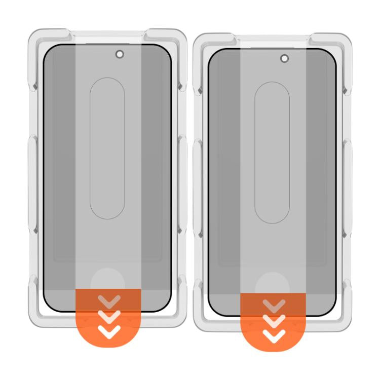 Set di 2 pellicole protettive in vetro temperato HD per la privacy, serie LeReach CF, a schermo intero., For iPhone 17 Pro, For iPhone 16 Pro Max, For iPhone 15 Pro Max, For iPhone 15 Pro