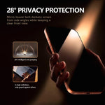 Set di 2 pellicole protettive in vetro temperato HD per la privacy, serie LeReach CF, a schermo intero., For iPhone 17 Pro, For iPhone 16 Pro Max, For iPhone 15 Pro Max, For iPhone 15 Pro