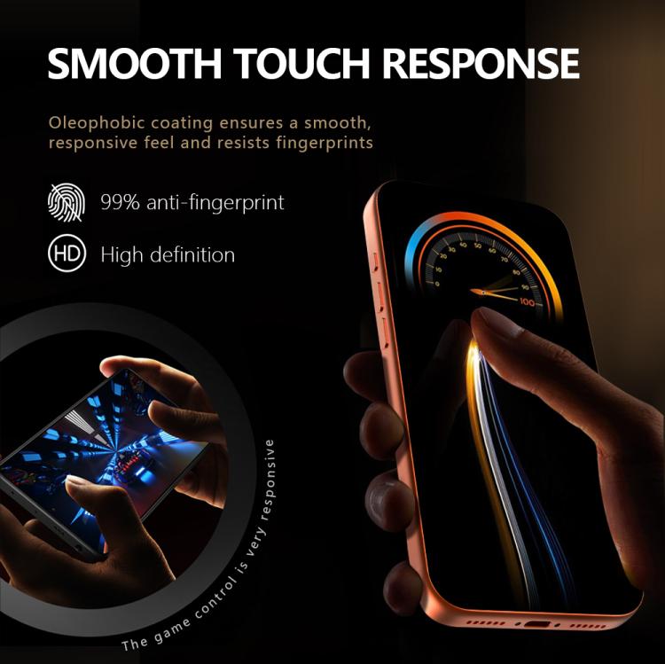 Set di 2 pellicole protettive in vetro temperato HD per la privacy, serie LeReach CF, a schermo intero., For iPhone 17 Pro, For iPhone 16 Pro Max, For iPhone 15 Pro Max, For iPhone 15 Pro
