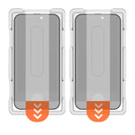 Set di 2 pellicole protettive in vetro temperato HD per la privacy, serie LeReach CF, a schermo intero., For iPhone 17 Pro, For iPhone 16 Pro Max, For iPhone 15 Pro Max, For iPhone 15 Pro