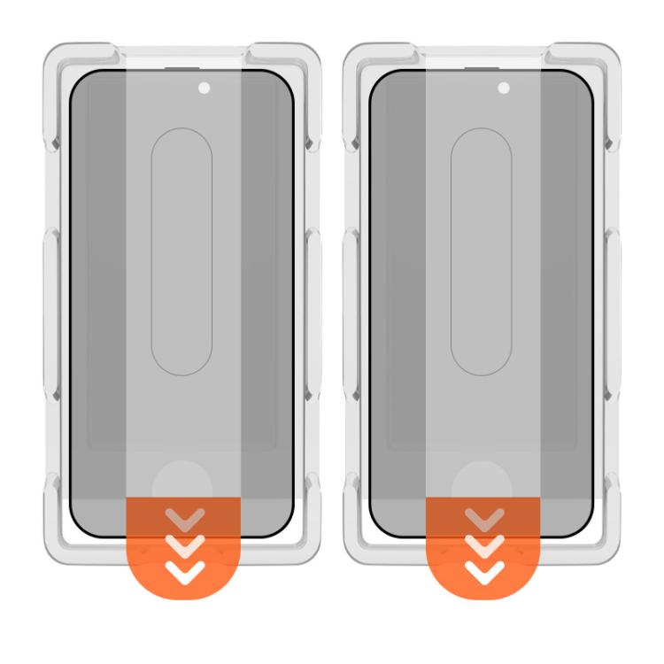 Set di 2 pellicole protettive in vetro temperato HD per la privacy, serie LeReach CF, a schermo intero., For iPhone 17 Pro, For iPhone 16 Pro Max, For iPhone 15 Pro Max, For iPhone 15 Pro