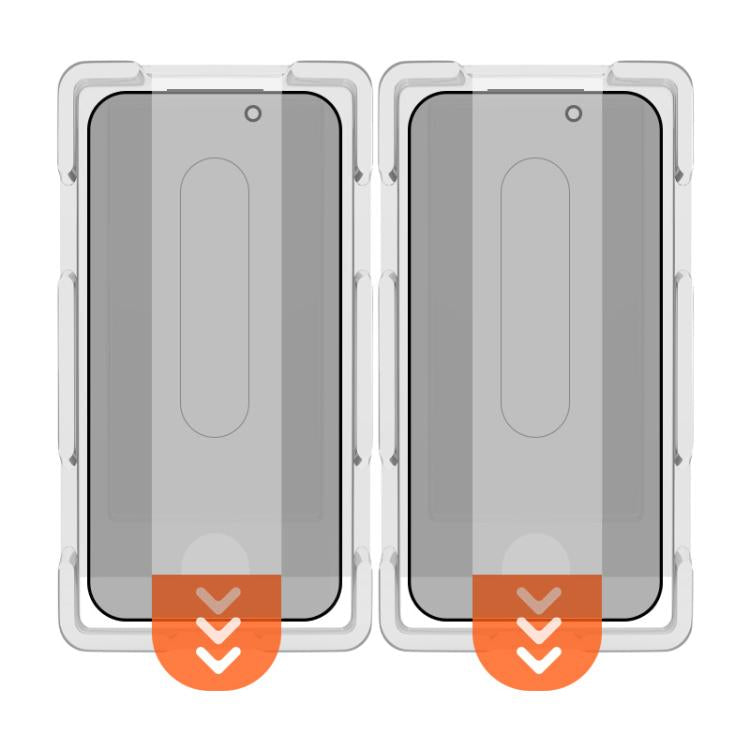 Set di 2 pellicole protettive in vetro temperato HD per la privacy, serie LeReach CF, a schermo intero., For iPhone 17 Pro, For iPhone 16 Pro Max, For iPhone 15 Pro Max, For iPhone 15 Pro