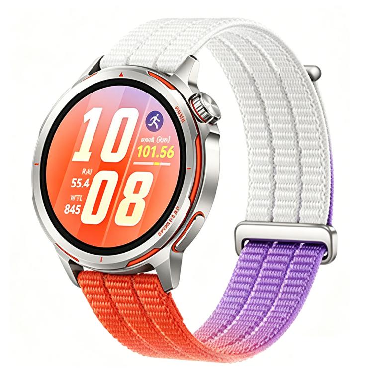 Cinturino per orologio in nylon traspirante a due sezioni con pulsante di sgancio rapido., 22mm