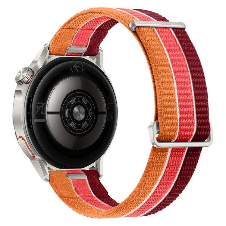 Cinturino per orologio in nylon traspirante a due sezioni con pulsante di sgancio rapido., 22mm